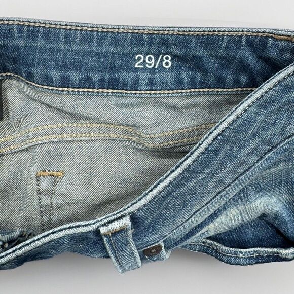 Ana Jeans Womens 29/8 Boyfriend Distressed Low Mid Denim Blue Measures 31 x 29.5 - Picture 5 of 12